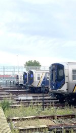 Lineup of regular NYCTA Subway trains